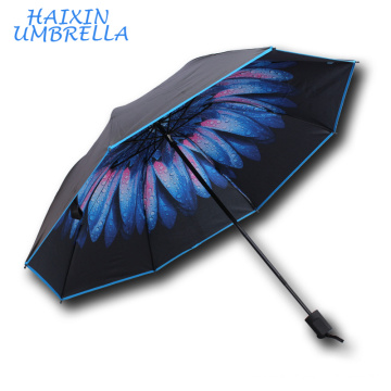 Tous les types de fleur styles Top vente promotionnel usine pas cher impression personnalisée petit parapluie UV protection parapluies en gros